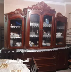 1 بوفيه حفر حجم كبير / خشب أصلي ثقيل