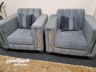  3 Sofa set with cushions 3+1+1