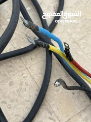  8 كيبلات كهرباء 3 فاز مع قاطع 125 وصندوق