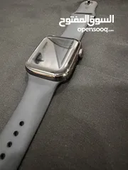  1 ‏Apple Watch Series 7 – ستانلس ستيل 45mm – GPS + Cellular – Graphite