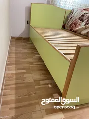  1 تخت مفرد تفصيل خشب زان