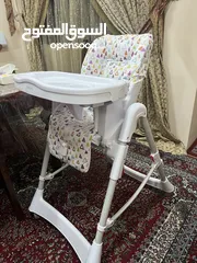  1 Barely Used Juniors Baby High Chair (Age Range: 6 months - 36 months)