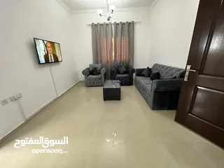  7 للايجار بعجمان شقه مفروشه غرفه وصاله قريبه من جسر غلفا وشارع خليفه