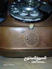  3 تلفون قرص انتيك نحاسي