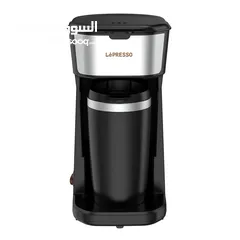  1 ماكينة القهوة الفورية من LePresso مع كوب سفر LEPRESSO Instant Coffee Brewer with Travel Mug (LPCMTMB