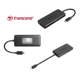  7 موزع USB HUB عالي السرعة 3.1 و  Transcend HUB5C Type-C 6 in one Port USB HUB SuperSpeed 3.1
