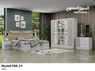  6 BEDROOM SET 7 PICES WITH MATTRESS WITH FITTING /غرف نوم مع دوشج ۷ قطع مع ترکيب