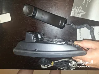  9 تلفون Panasonic لون اسود كاشف للارقام مستعمل وبحالة ممتازة للبيع