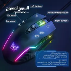  4 ONIKUMA CW905 Wired Gaming Mouse Opticalماوس اونيكوما مع اضاءة