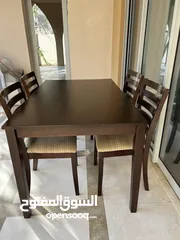  4 Dining Table with 4 Chairs