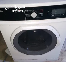  1 غسالة فيستيل 8kg  1200دوره لون ابيض شغاله 100/100