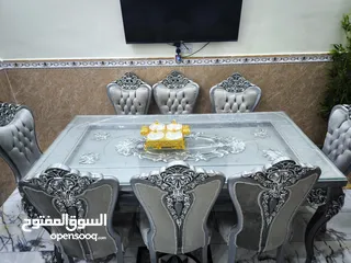  1 ميز طعام مصري 8كراسي للبيع