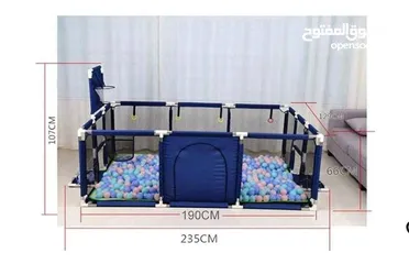  3 ساحة لعب مستطيلة الشكل وبسياج وباب للاطفال .. وبسعر الحرق للبيع