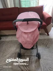  2 عرباية اطفال a-baby لون زهري للبيع