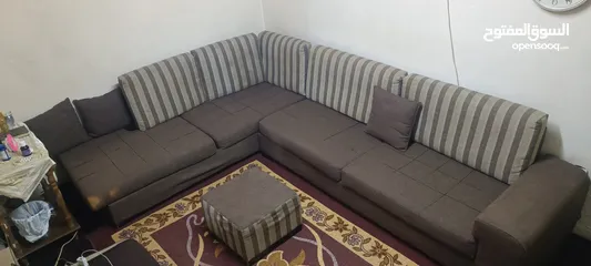  1 طقم كنب كورنر للبيع ب 100 دينار