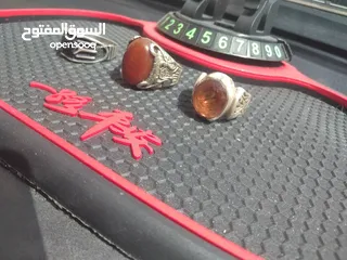  9 للبيع ثلاث خواتم  خاتم فضة بحجر الكسندريت حجر الأمراء والملوك المتلون وخاتمين وجهاز كشف