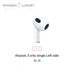  1 Airpods 3 فردة شمال