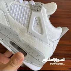  13 شوز إير جوردن 4 ريترو وايت أوريو shoes Air Jordan 4 Retro "White Oreo" sneakers  حذاء بوط سنيكرز