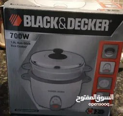  1 Black&decker rice cooker طنجرة طبخ الأرز على البخار