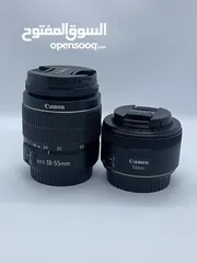  2 كاميرا كانون 750D مع أغراضها كاملة