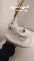  3 طقم كونكريت كامل كوستر وڤازة وبونبونيرة