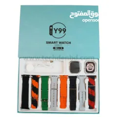  4 بكج y99 جودة ممتازة جداً  8 احزمة وكفر حماية وساعة ألترا  السعر 90 شيكل