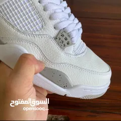  9 شوز إير جوردن 4 ريترو وايت أوريو shoes Air Jordan 4 Retro "White Oreo" sneakers  حذاء بوط سنيكرز