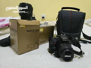  2 للبيع كاميرا نيكون دي 5500 مع كل مستلزماتها مع إضافات مجانية
