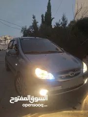  3 سياره هونداي لون ازرق سماوي للبيع موديل 2007