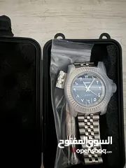  1 ساعة SEIKO Custom Open Back Case اوتوماتيك بميناء ازرق جميل وارقام هندية تتميز بقصة الرولكس