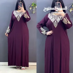  3 دشداشة نسائي كلوشة     خامة كشمير مطاط شرط الفحص  L. XL. 2XL.