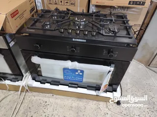  3 عرض نااار على فرن فريش بلت ان 90 سم اسود او سلفر ستيل فل سيفتي كامل مع مروحه