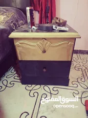  3 #غرفة #نوم لون ذهبي واسود ملوكي خشب لاتيه ملبسة mdf خشبها ممتاز وثقيل سبب البيع التغيير السعر النهائ