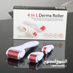  2 ديرما رولر تيتانيوم بكج 4 في 1 اداه ديرما رولر   للبشره و الشعر