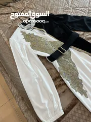  11 فستان ابيض و اسود ملبوس مره وحده بجنن عاللبس  بلبس لوزن 70 كيلو