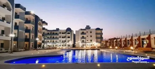  2 شاليه 55م عالبحر ف منتجع Oasis Marina