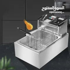  3 قلاية البطاطا والبروستد الكهربائية  6  لتر زيت بكفالة سنة