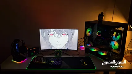  5 كمبيوتر ألعاب وتصميم احترافي مع كامل اغراضه (مواصفات جيل جديد)