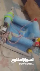  3 لوازم اطفال استعمال خفيف للبيع  والله يبارك لصاحب النصيب