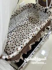  2 baby crib bed swingble