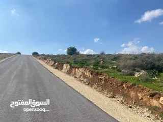  6 قطعة ارض للبيع ( منطقة فلل وقصور )واصل جميع الخدمات ( على قمة بيرين )