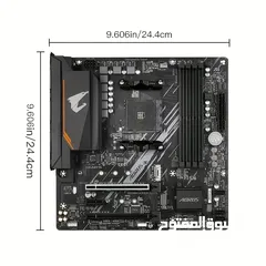  4 مذربورد اوروس لمعالجات اي ام دي رايزن جيل 3000 - 5000 GIGABYTE B550M AORUS ELITE DDR4/AMD RYZEN CPU