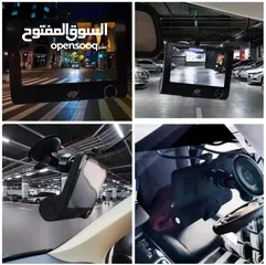  10 كاميرا سيارة أمامية وخلفية وداخلية video car dvr 1x3 full HD 1080P شاشة لمس حجم 4 بوصة HD