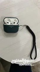 3 سماعات AirPods 3 الاصليه مستعمله مع cover