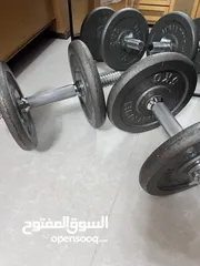  4 دامبل حديد و دامبل مطاط للمبتدئين من المنزل