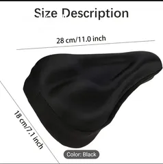  9 Comfortable Gel Padded Unisex Bike Seat Cushion for Extra Soft Exercise Bicycle Riding