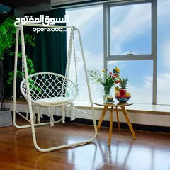  2 مرجوحة عش البلبل مع ستاند معدني باللون الذهبي الجميل الملوكي مريحة جدا