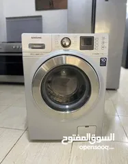  3 غسالة  نوع SAMSUNG  المواصفات:  الحجم 12 كيلو ، 14 برامج متعددة للغسيل سرعة التنشيف 1400 دورة ، فل ا