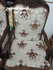  2 طقم كنب خشب زان اصلي ثقيل في عمان
