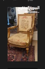  4 لقطه ،،كرسي فرنسي  عدد2  لويس الخامس عشر زوج ،،  خشب قشرة ورق ذهب فرنسي قديمات  جدا  العمر 120 سنه